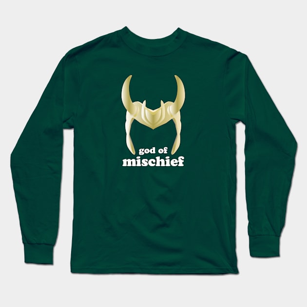 GOD OF MISCHIEF Long Sleeve T-Shirt by Hou-tee-ni Designs